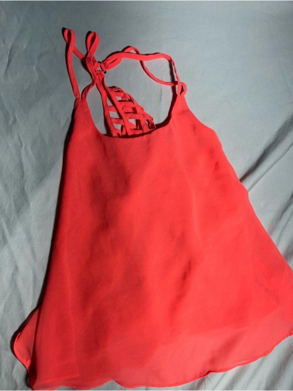 mine Coral Strappy Back Cami